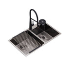 Fregador DRIJA Acero Inoxidable Negro LUCCA 84