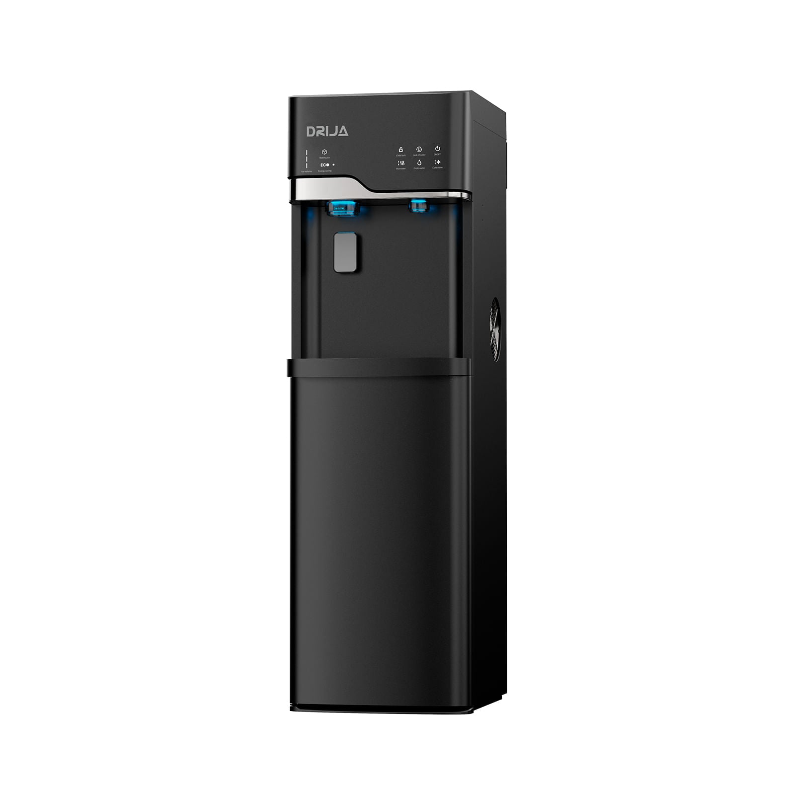 Dispensador de agua 2 en1 Fabricador de Hielo DRIJA Negro LUSSO