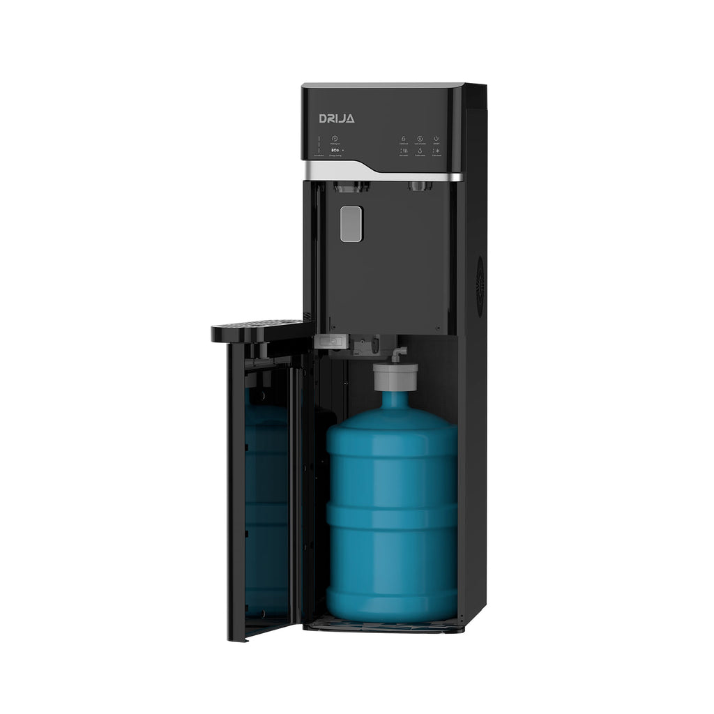 Dispensador de agua 2 en1 Fabricador de Hielo DRIJA Negro LUSSO