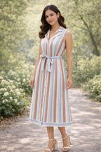 Vestido Available sin Mangas Rayas para Damas