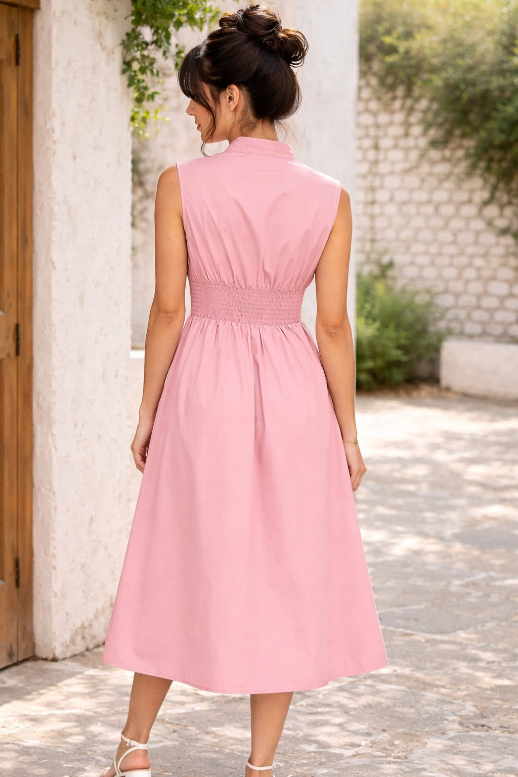 Vestido Available sin Mangas Liso para Damas