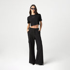 Crop top women, color/material negro, marca Monastery – vista 3