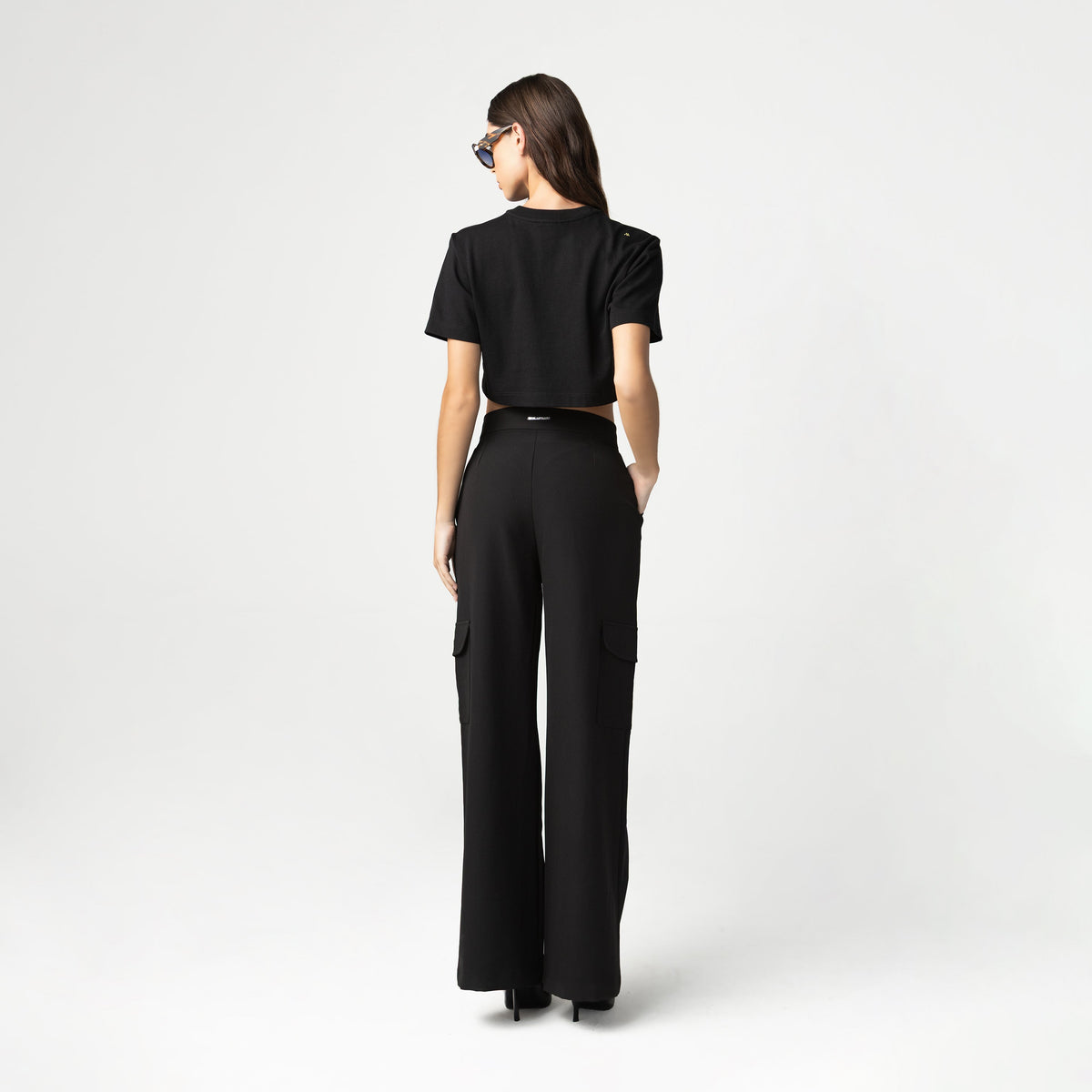 Crop top women, color/material negro, marca Monastery – vista 6