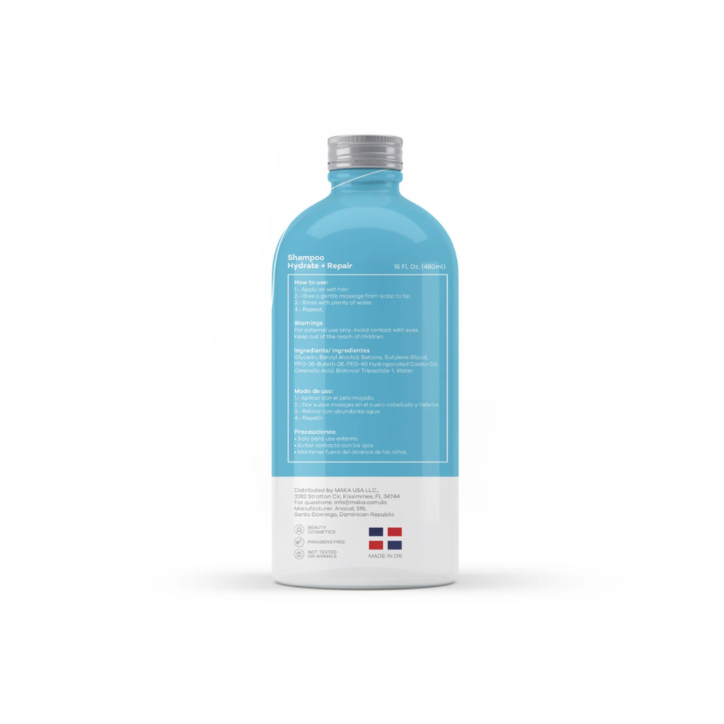 MAKA SHAMPOO HIDRATANTE REPARADOR 16OZ.