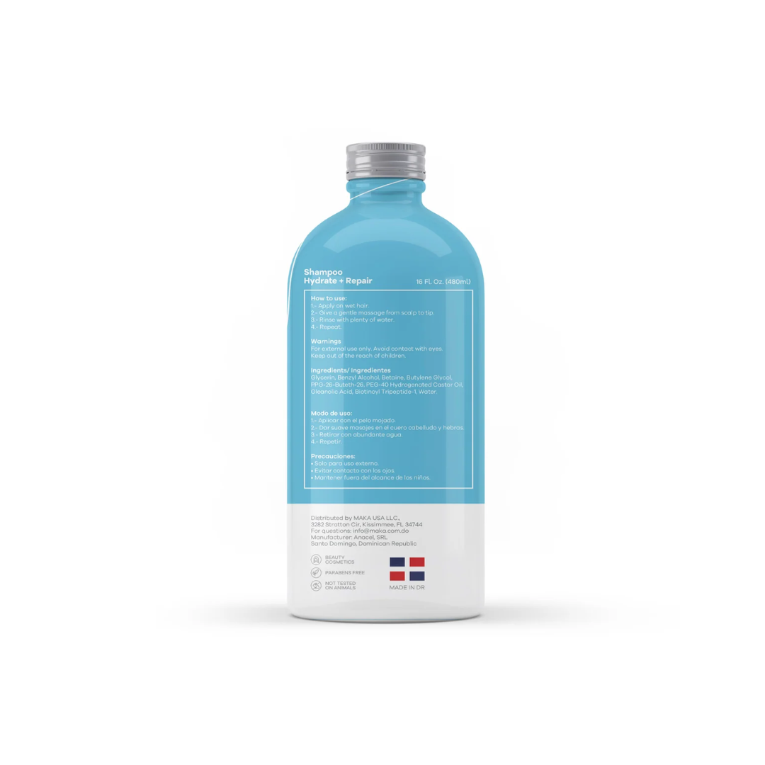 MAKA SHAMPOO HIDRATANTE REPARADOR 16OZ.