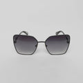MALEN SUNGLASSES WOMEN SATIN BLACK BLACK GRADIENT GREY - Monastery