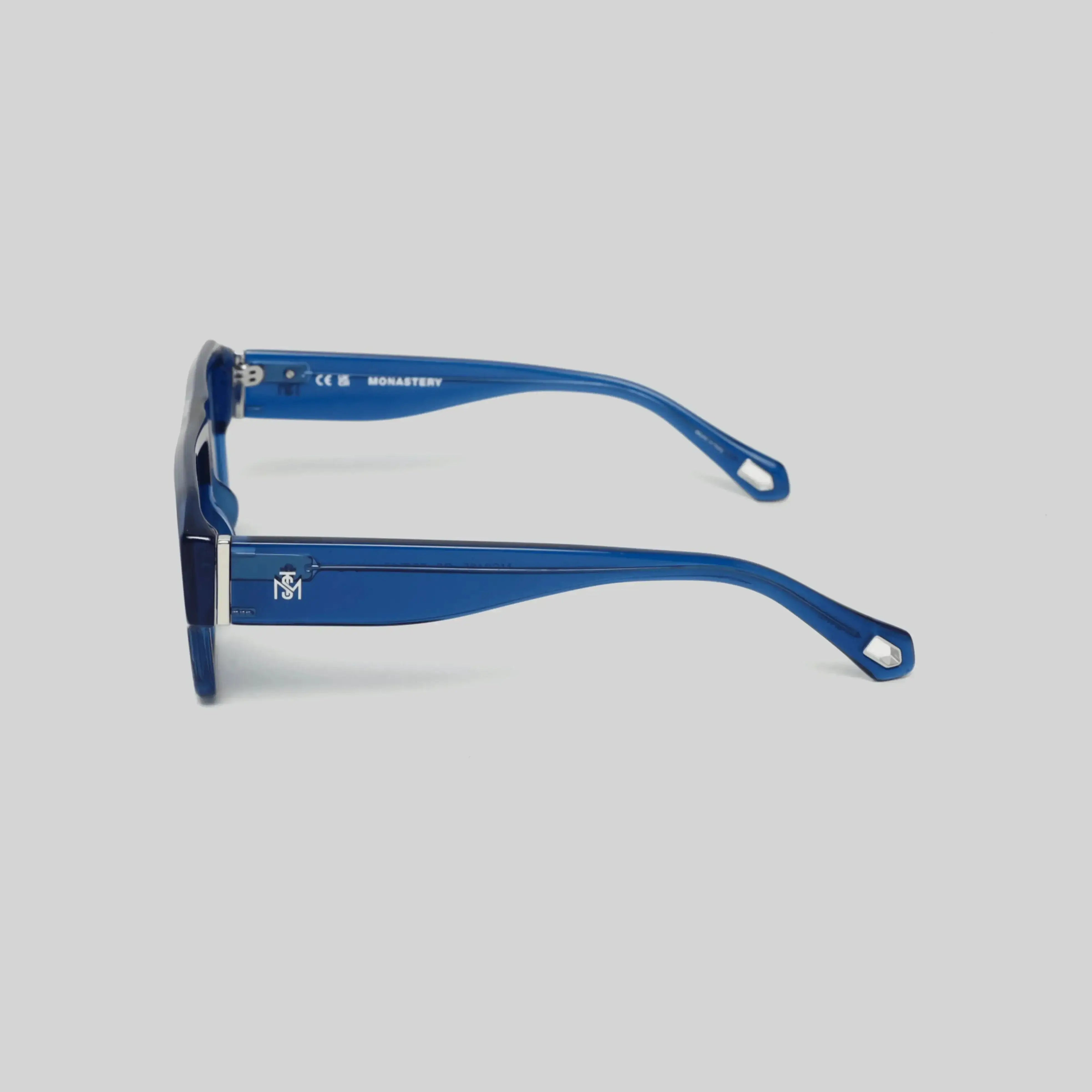 MSS2405-C5-55 MAX SUNGLASSES MEN TRANSPARENT BLUE SHINY SILVER BLUE - Monastery