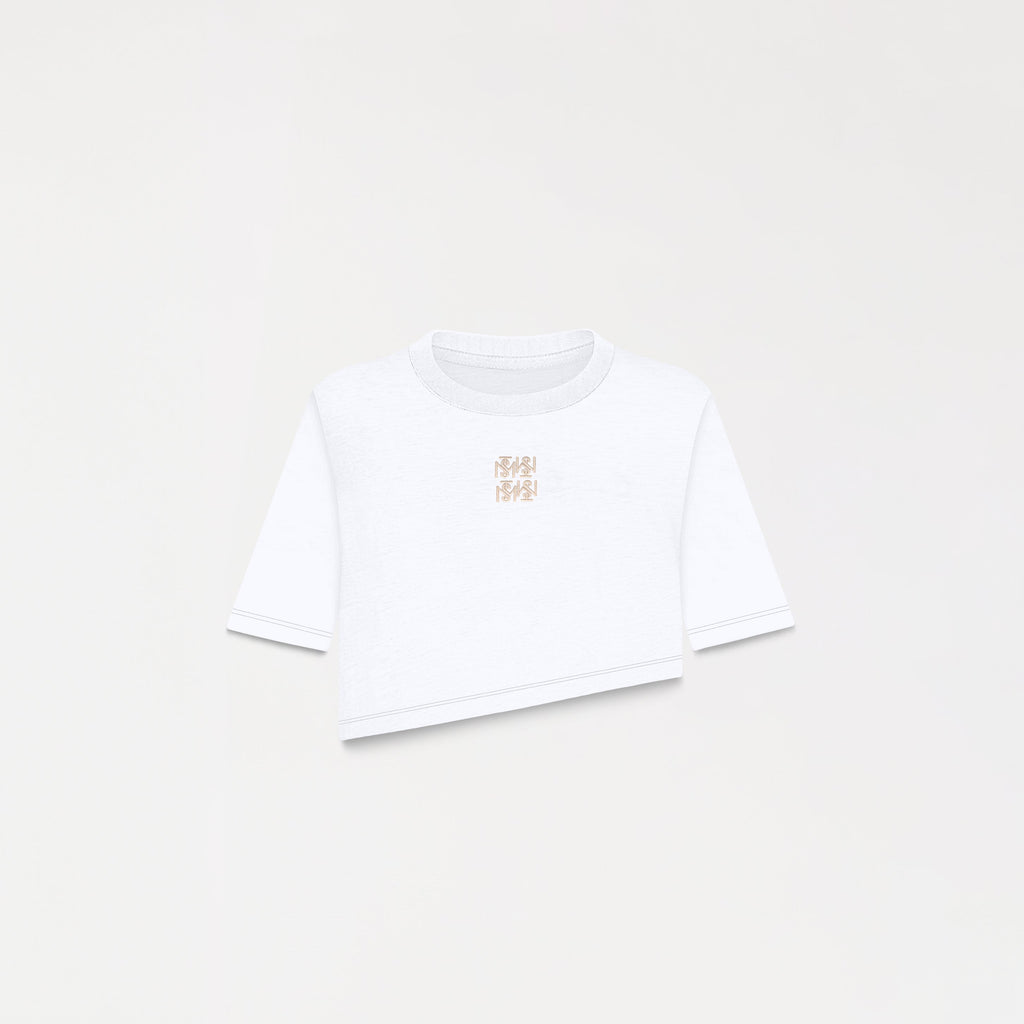 MERKEL CROP TOP WOMEN WHITE
