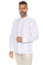 Camisa Mojito Collection Mangas Largas Lisa Cuello Chino Bordados Para Caballeros by Mojito