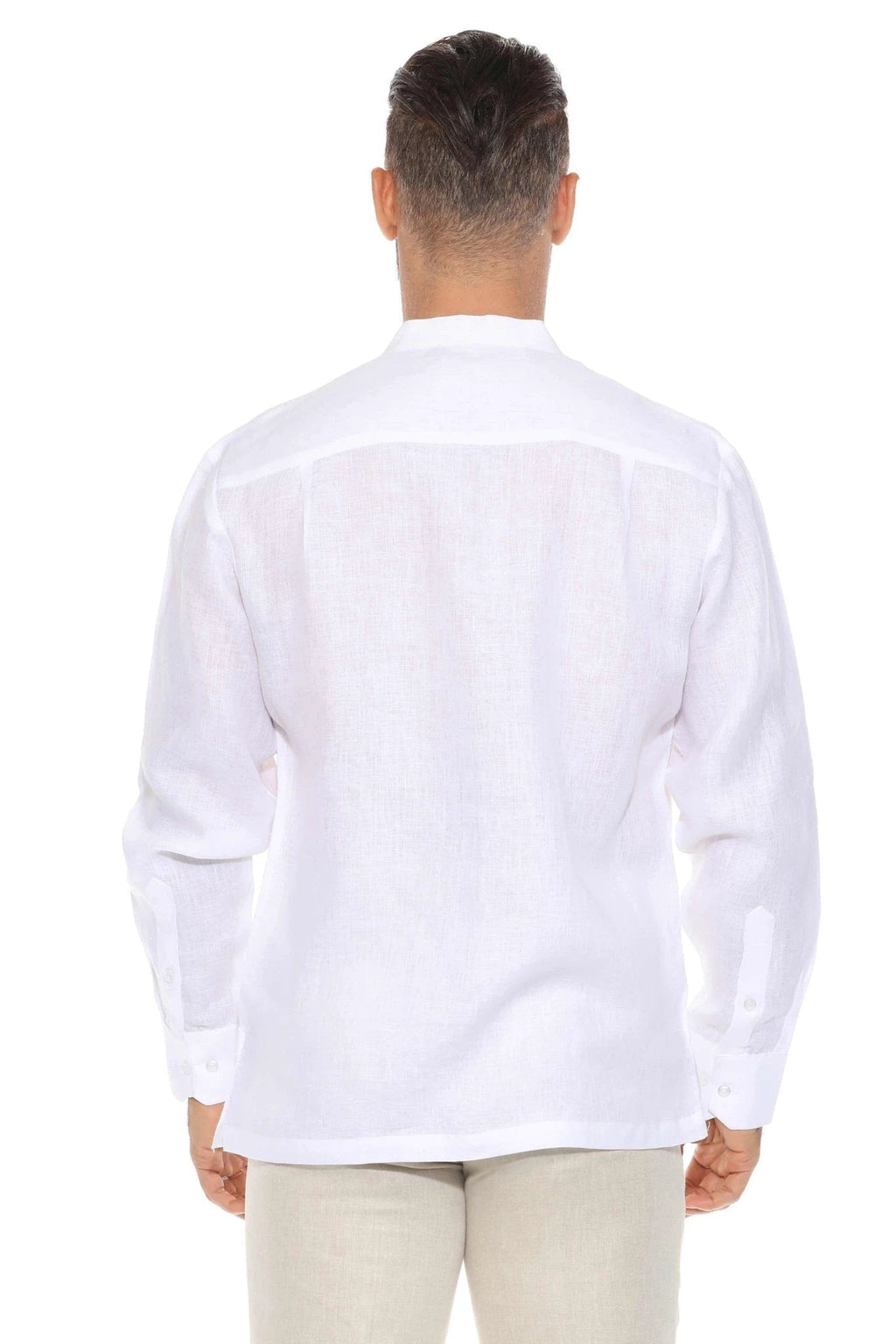 Camisa Mojito Collection Mangas Largas Lisa Cuello Chino Bordados Para Caballeros by Mojito