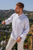 Camisa Mojito Collection Mangas Largas Lisa Cuello Chino Bordados Para Caballeros by Mojito