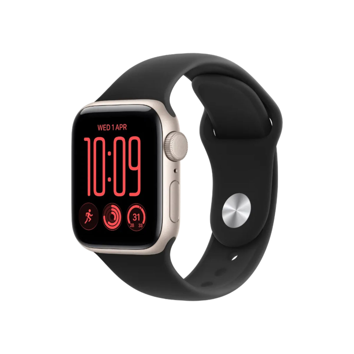 Apple Watch SE 3 GPS (40mm Aluminum Case Sport Band (S/M) - Starlight)