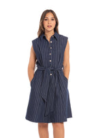 Vestido Essencia sin Mangas Rayas para Damas