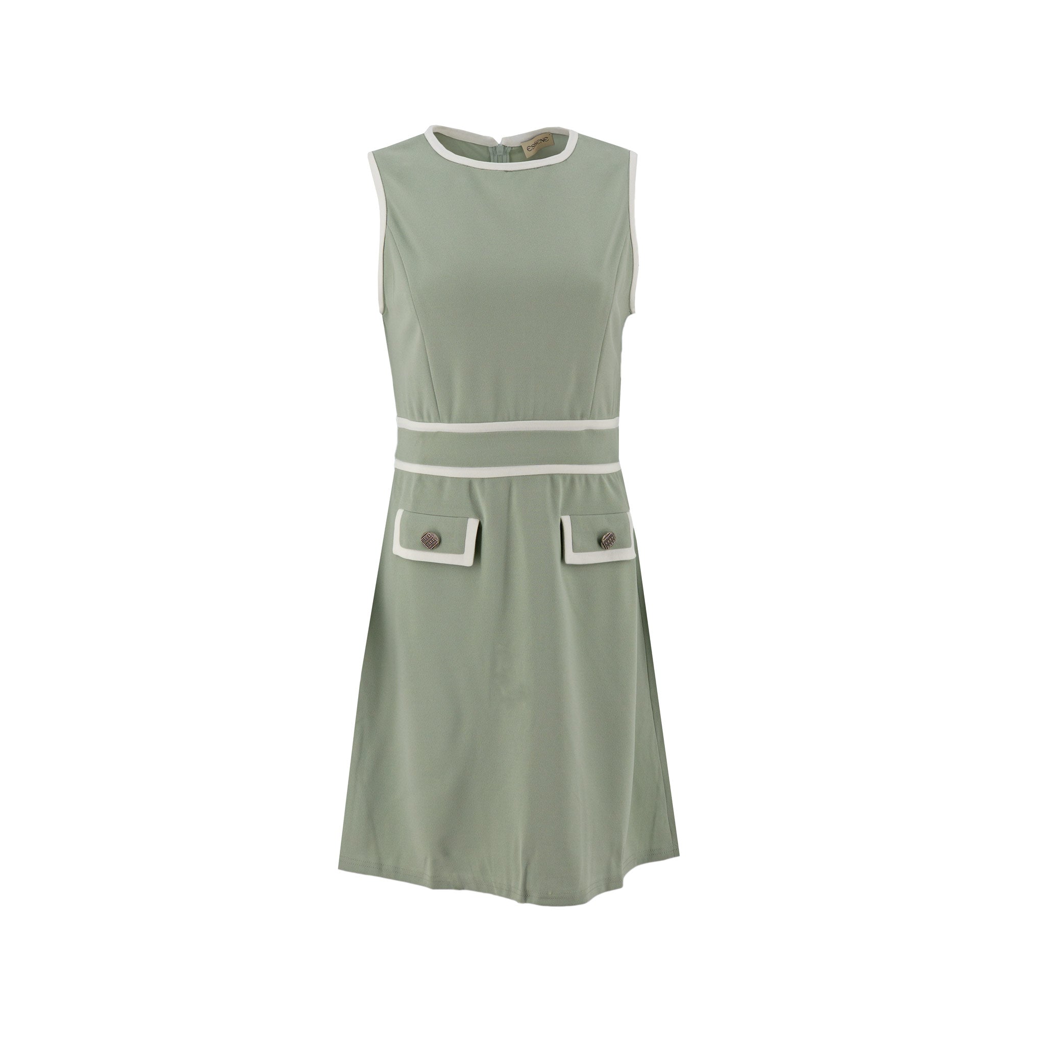 Vestido Essencia sin Mangas Liso para Damas