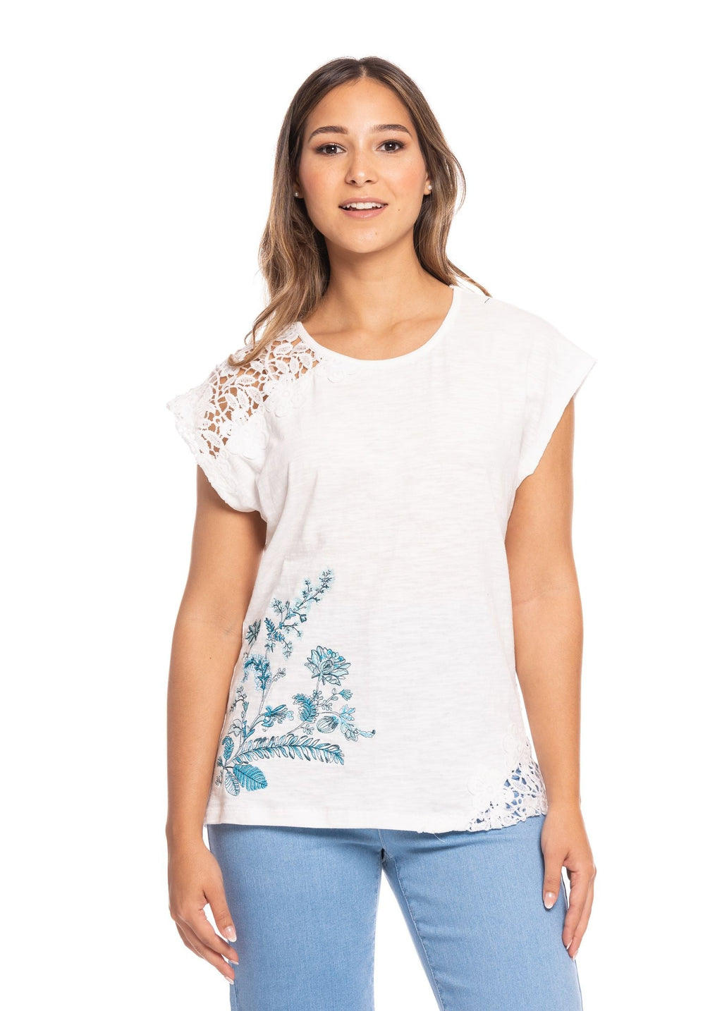 Blusa Essencia Mangas Cortas Estampado para Damas
