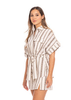 Blusa Essencia Mangas Cortas Rayas para Damas
