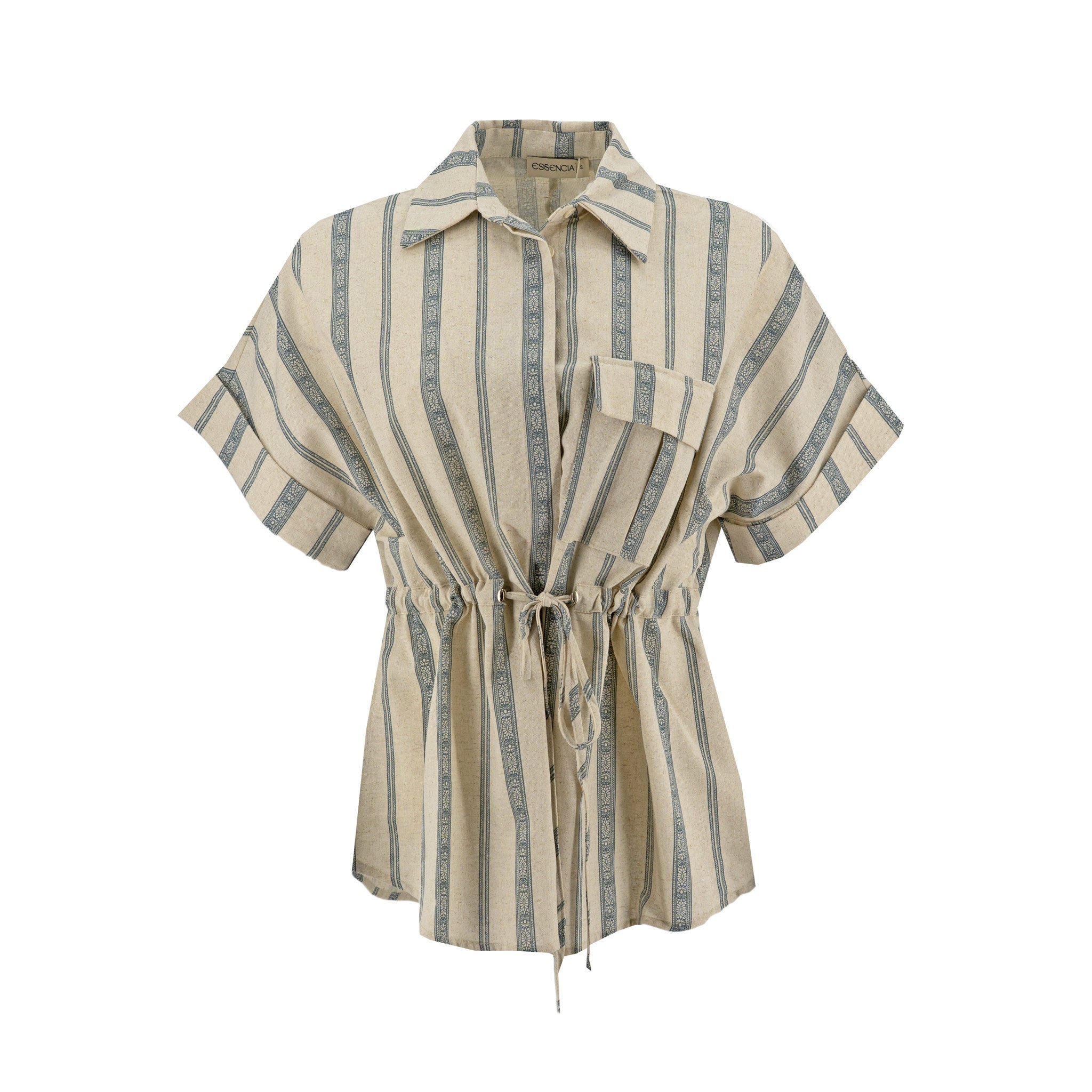 Blusa Essencia Mangas Cortas Rayas para Damas