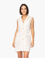 Vestido Essencia sin Mangas Estampado Encaje para Damas