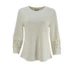 Blusa Essencia Mangas 3/4 Lisa Encaje Para Damas by Essencia