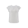 Blusa Essencia Mangas Cortas Liso Encaje para Damas