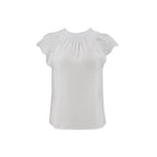 Blusa Essencia Mangas Cortas Liso Encaje para Damas