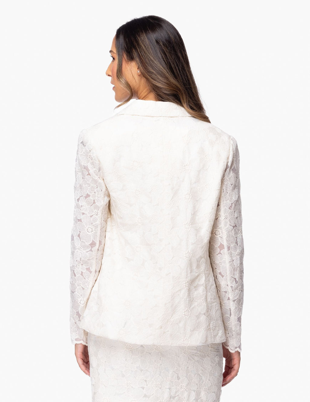 Chaqueta Essencia Mangas Largas Estampado Encaje para Damas