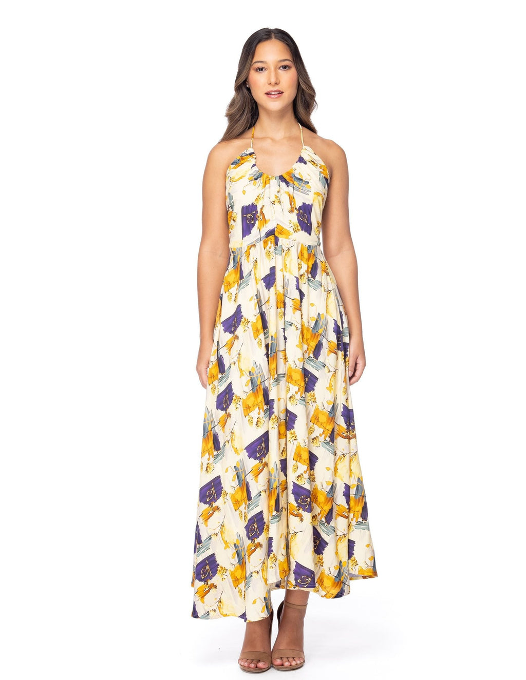 Vestido Essencia sin Mangas Estampado para Damas