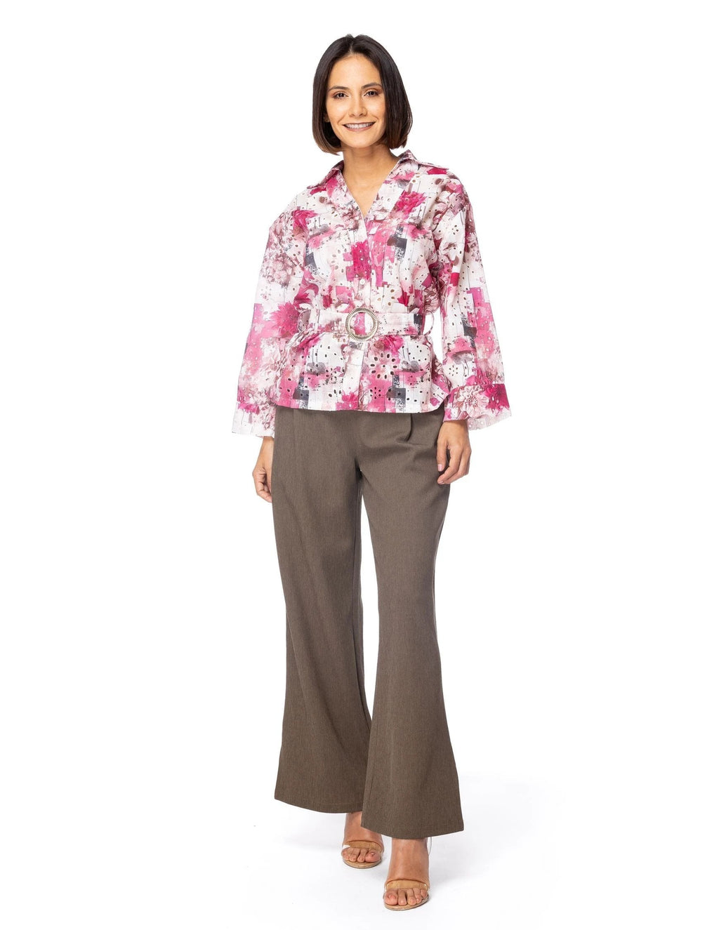 Blusa Essencia Mangas Largas Estampada Para Damas by Essencia