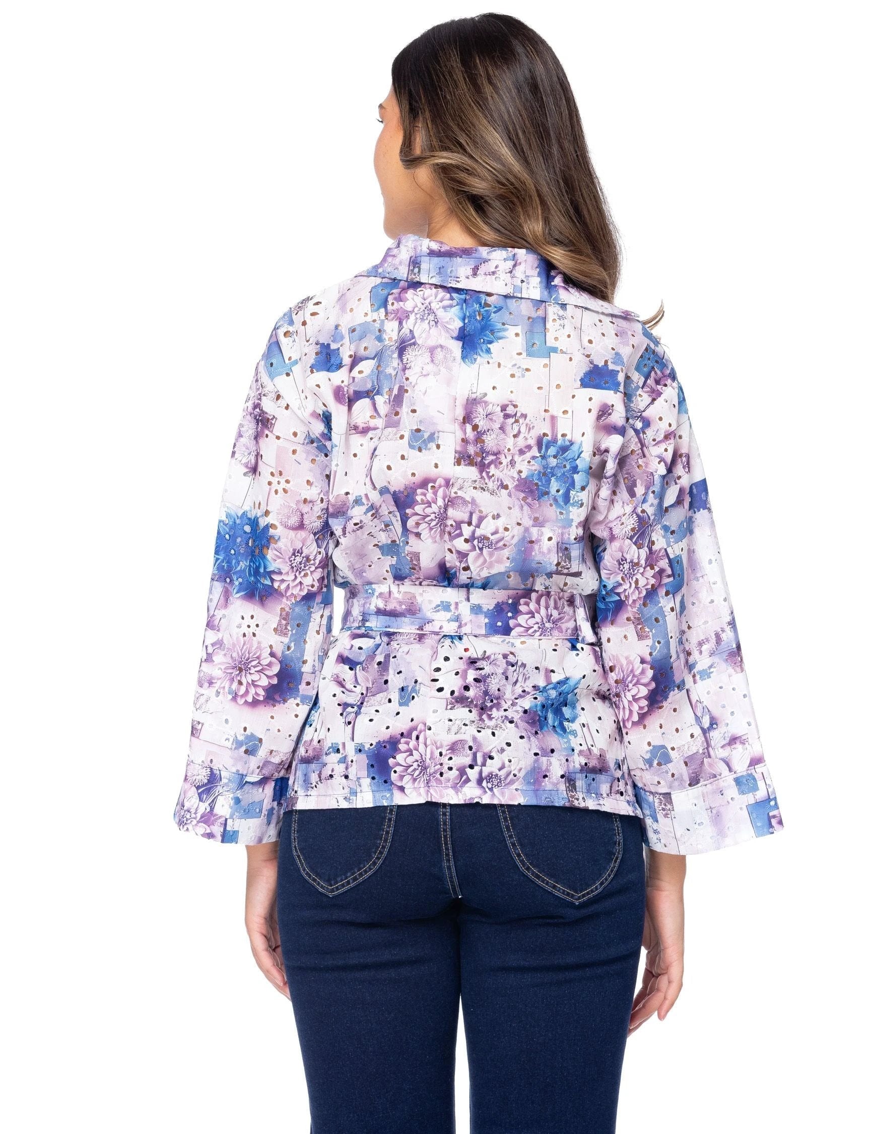 Blusa Essencia Mangas Largas Estampada Para Damas by Essencia