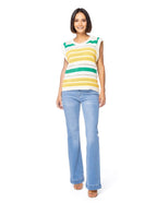 Blusa Essencia Mangas Cortas Rayas para Damas