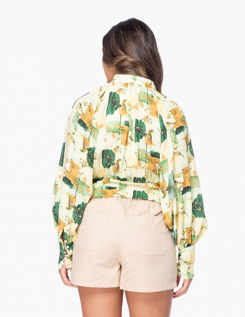 Blusa Essencia Mangas Largas Estampado para Damas