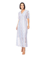 Vestido Essencia Mangas Cortas Estampado Encaje Para Damas by Essencia