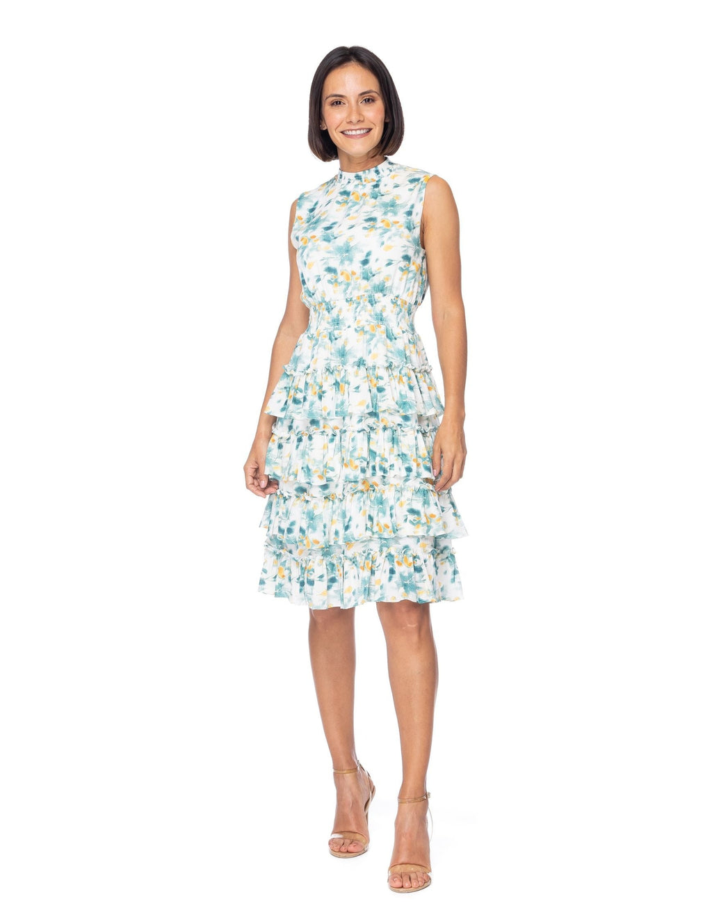Vestido Essencia sin Mangas Estampado para Damas
