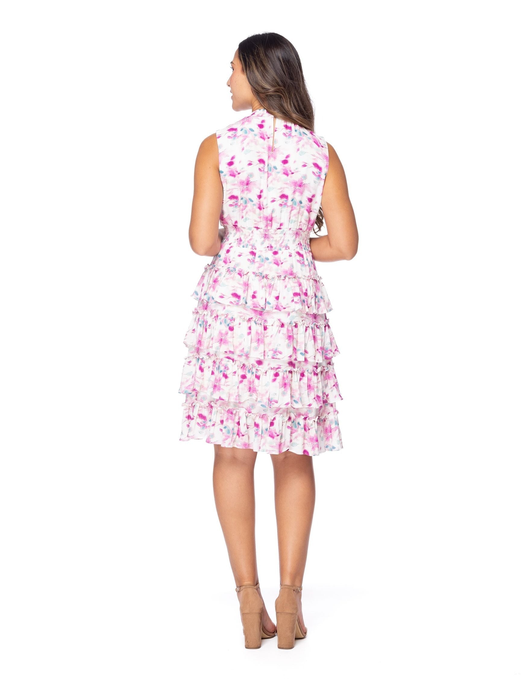 Vestido Essencia sin Mangas Estampado para Damas