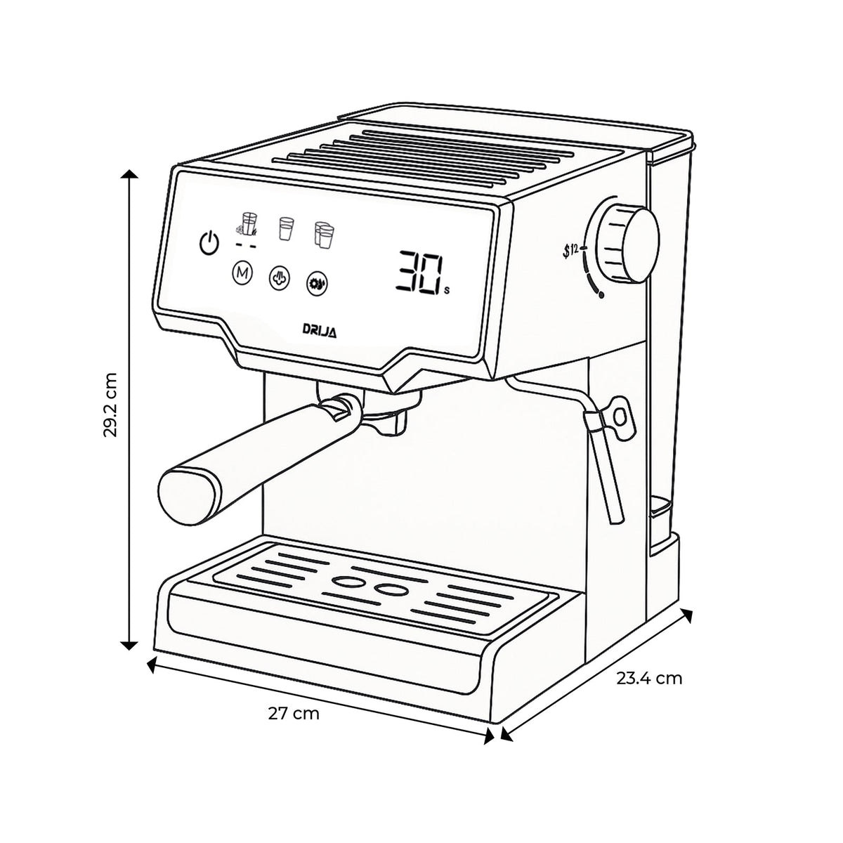 Cafetera DRIJA MOCCA 8T-B