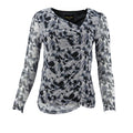 Blusa Marissa Olivia Mangas Largas Estampada P/ Damas by Charmeuse