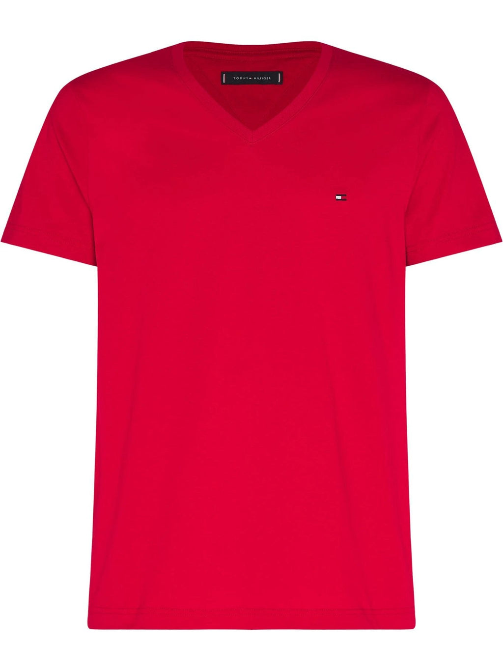 Camiseta Tommy Hilfiger Mangas Cortas Lisa Cuello V P/ Caballeros MW0MW10838-XLG by Tommy Hilfiger