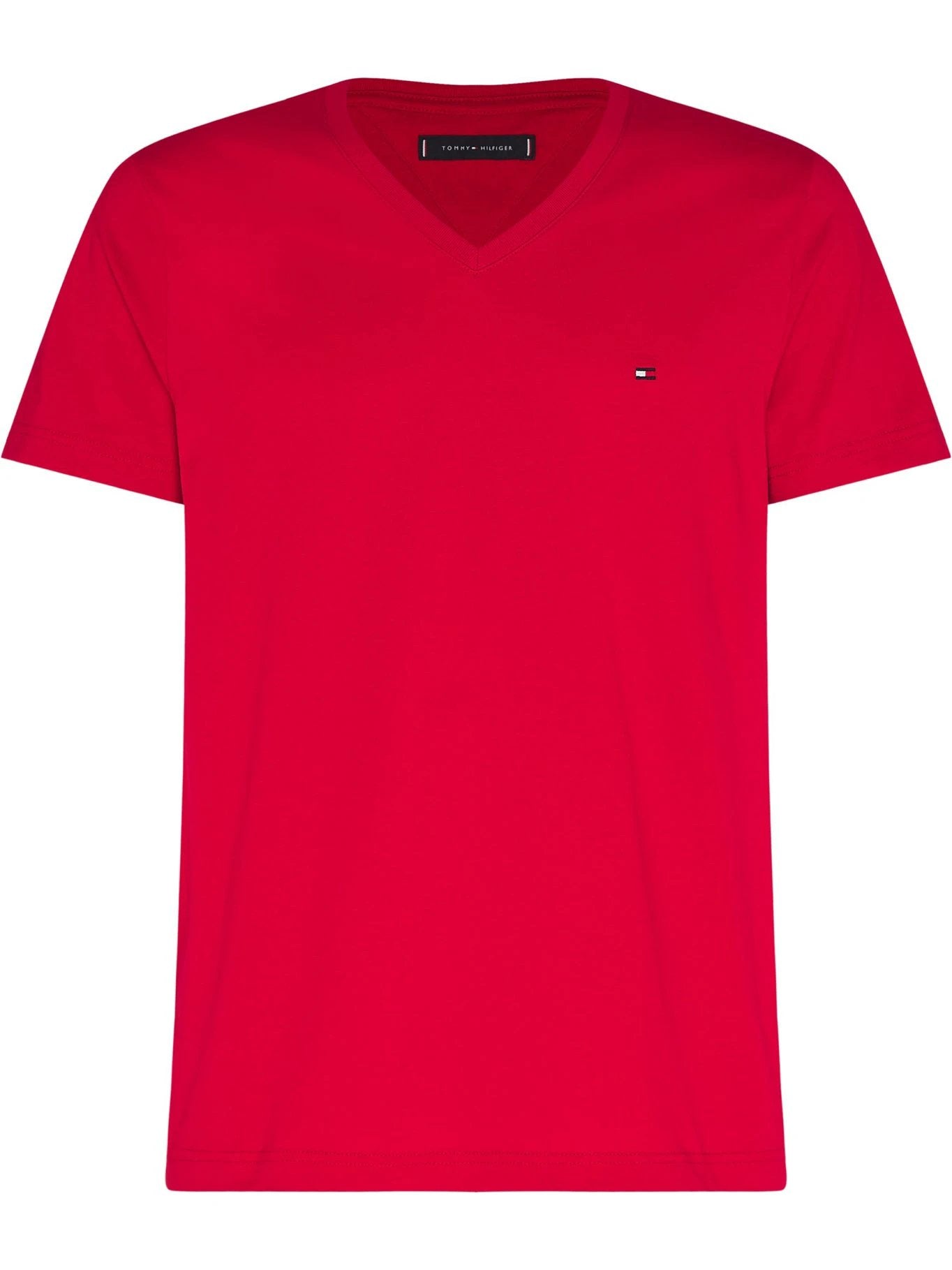 Camiseta Tommy Hilfiger Mangas Cortas Lisa Cuello V P/ Caballeros MW0MW10838-XLG by Tommy Hilfiger