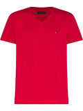 Camiseta Tommy Hilfiger Mangas Cortas Lisa Cuello V P/ Caballeros MW0MW10838 by Tommy Hilfiger