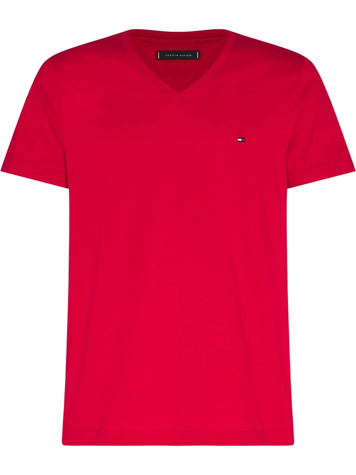 Camiseta Tommy Hilfiger Mangas Cortas Lisa Cuello V P/ Caballeros MW0MW10838 by Tommy Hilfiger