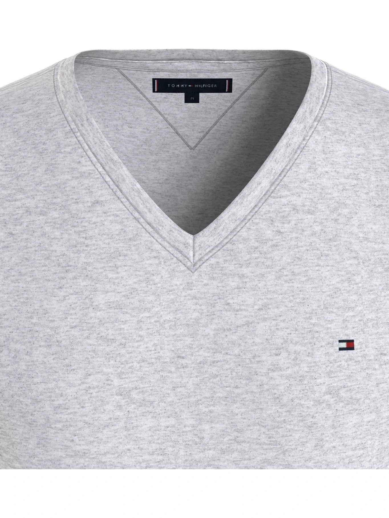 Camiseta Tommy Hilfiger Mangas Cortas Lisa Cuello V P/ Caballeros MW0MW10838 by Tommy Hilfiger
