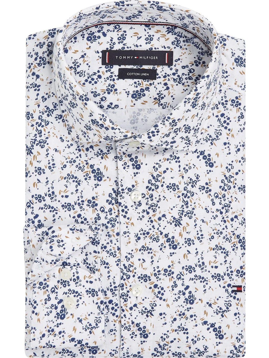 Camisa Tommy Hilfiger Mangas Largas Estampada P/ Caballeros MW0MW34631 by Tommy Hilfiger