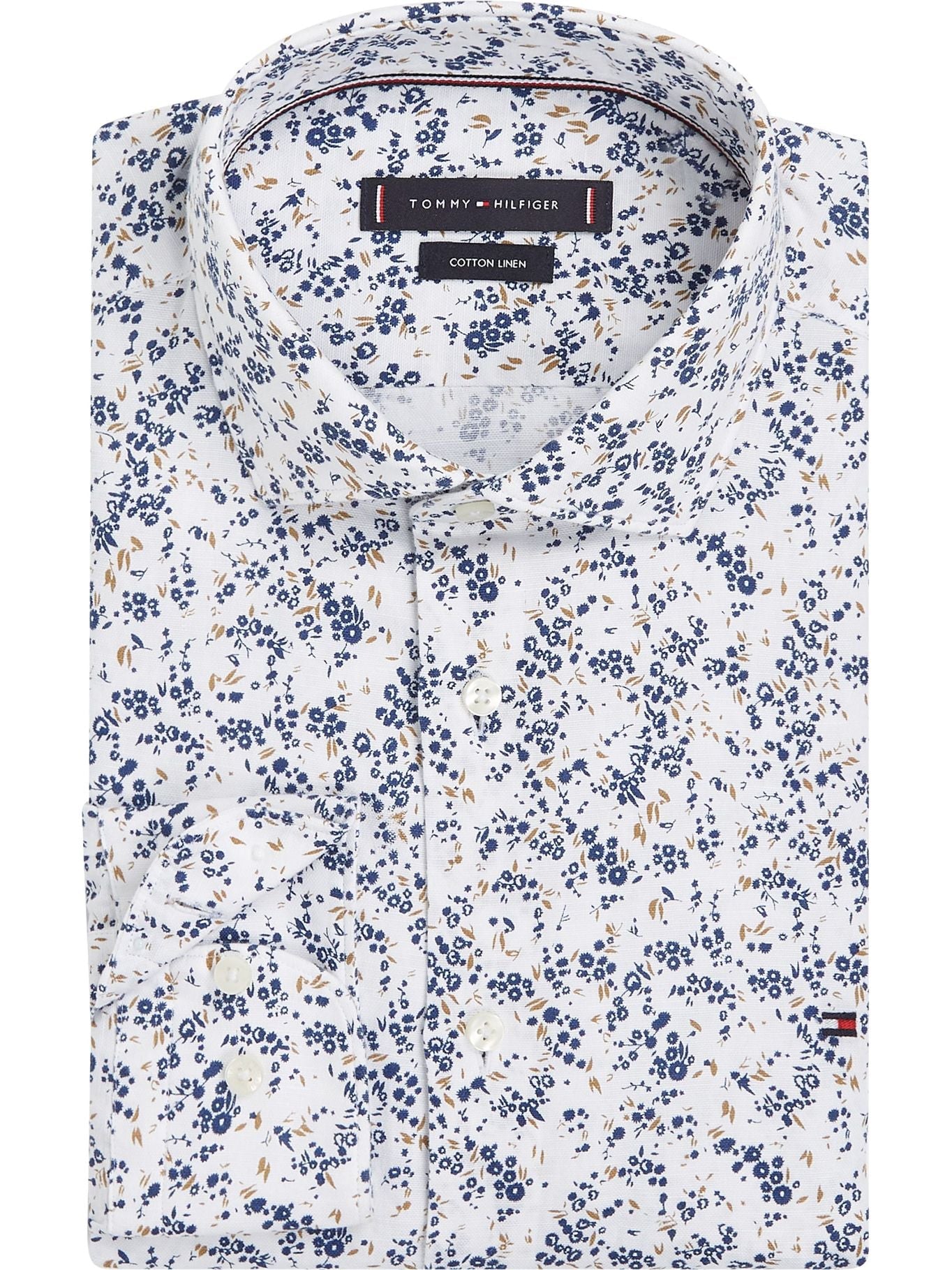 Camisa Tommy Hilfiger Mangas Largas Estampada P/ Caballeros MW0MW34631 by Tommy Hilfiger