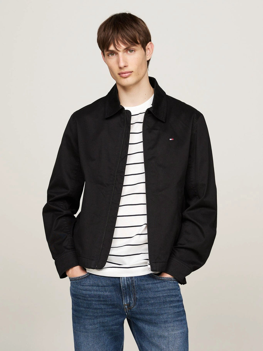 Jacket Tommy Hilfiger Mangas Largas Liso Para Caballeros by Tommy Hilfiger