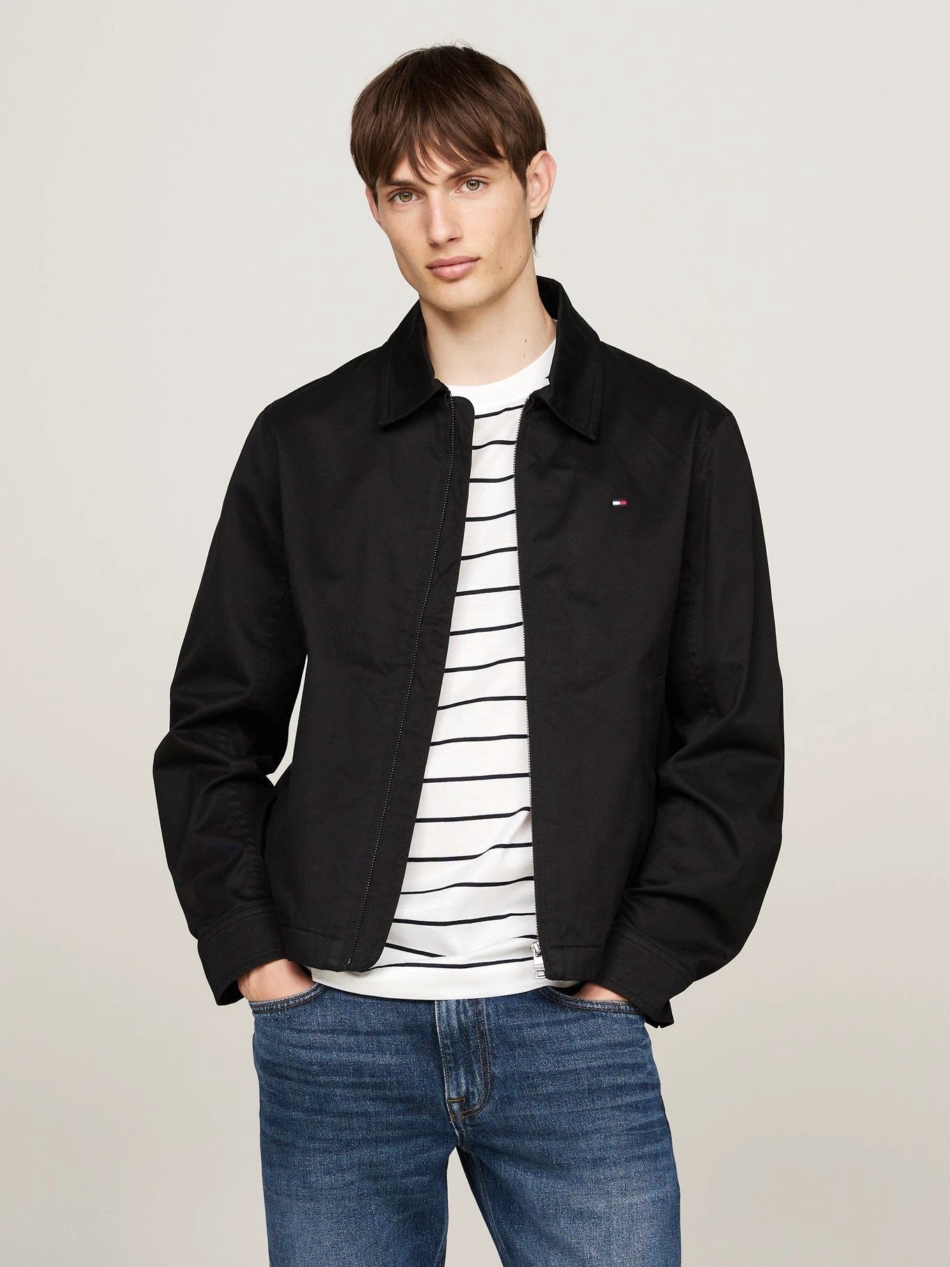 Jacket Tommy Hilfiger Mangas Largas Liso Para Caballeros by Tommy Hilfiger