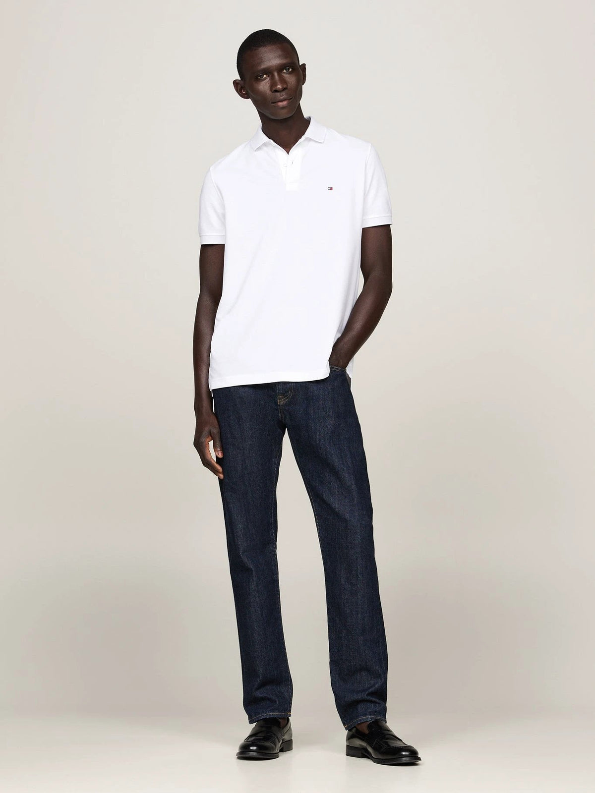 Poloshirt Tommy Hilfiger Mangas Cortas Liso Para Caballeros by Tommy Hilfiger