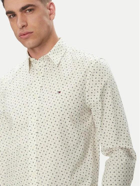 Camisa Tommy Hilfiger Mangas Largas Estampada Para Caballeros by Tommy Hilfiger
