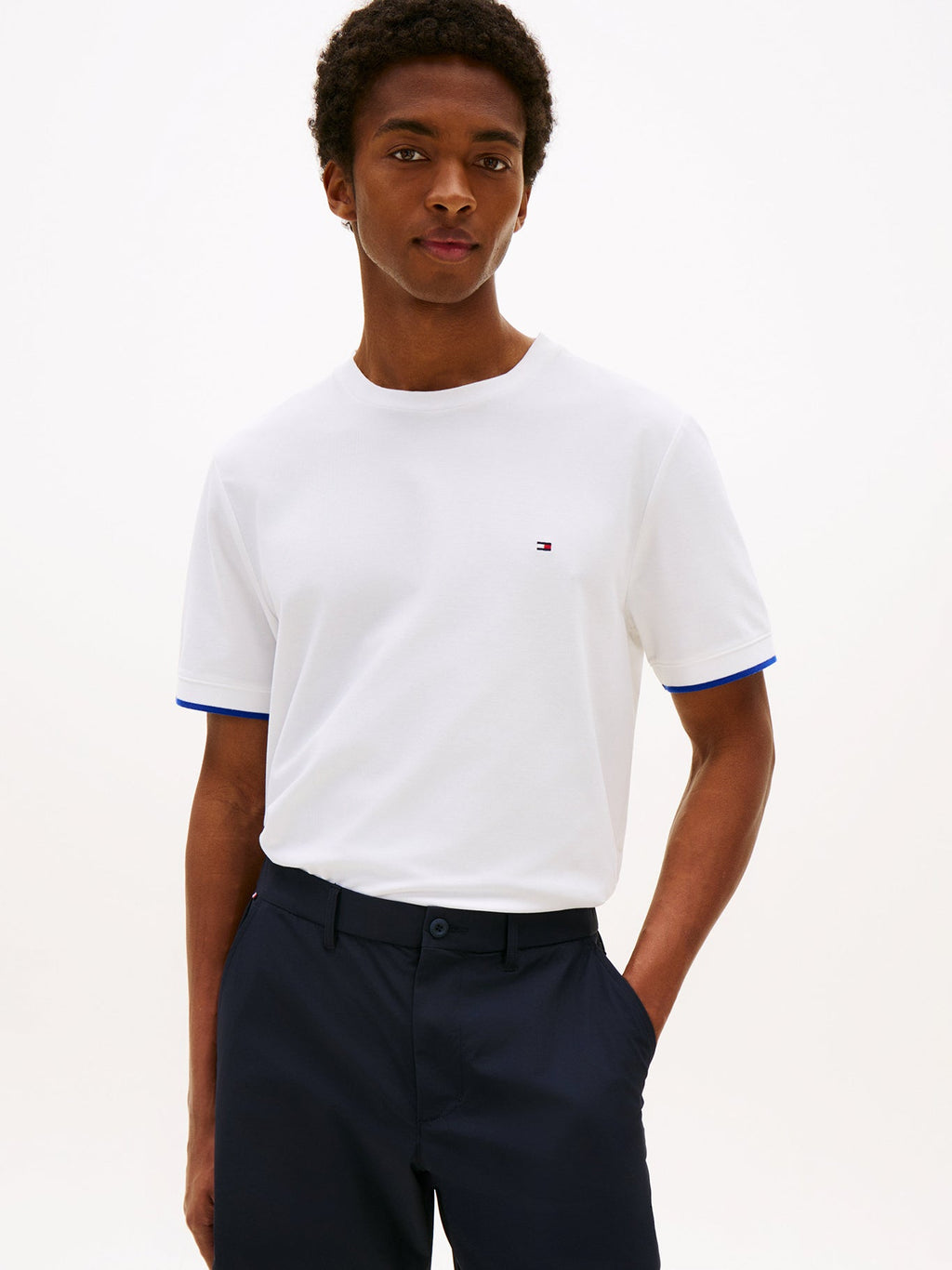 Camiseta Tommy Hilfiger Mangas Cortas Lisa para Caballeros