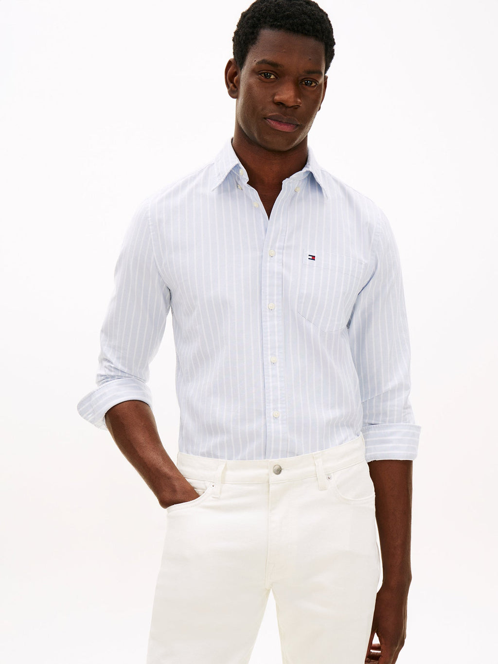 Camisa Tommy Hilfiger Mangas Largas Rayas para Caballeros