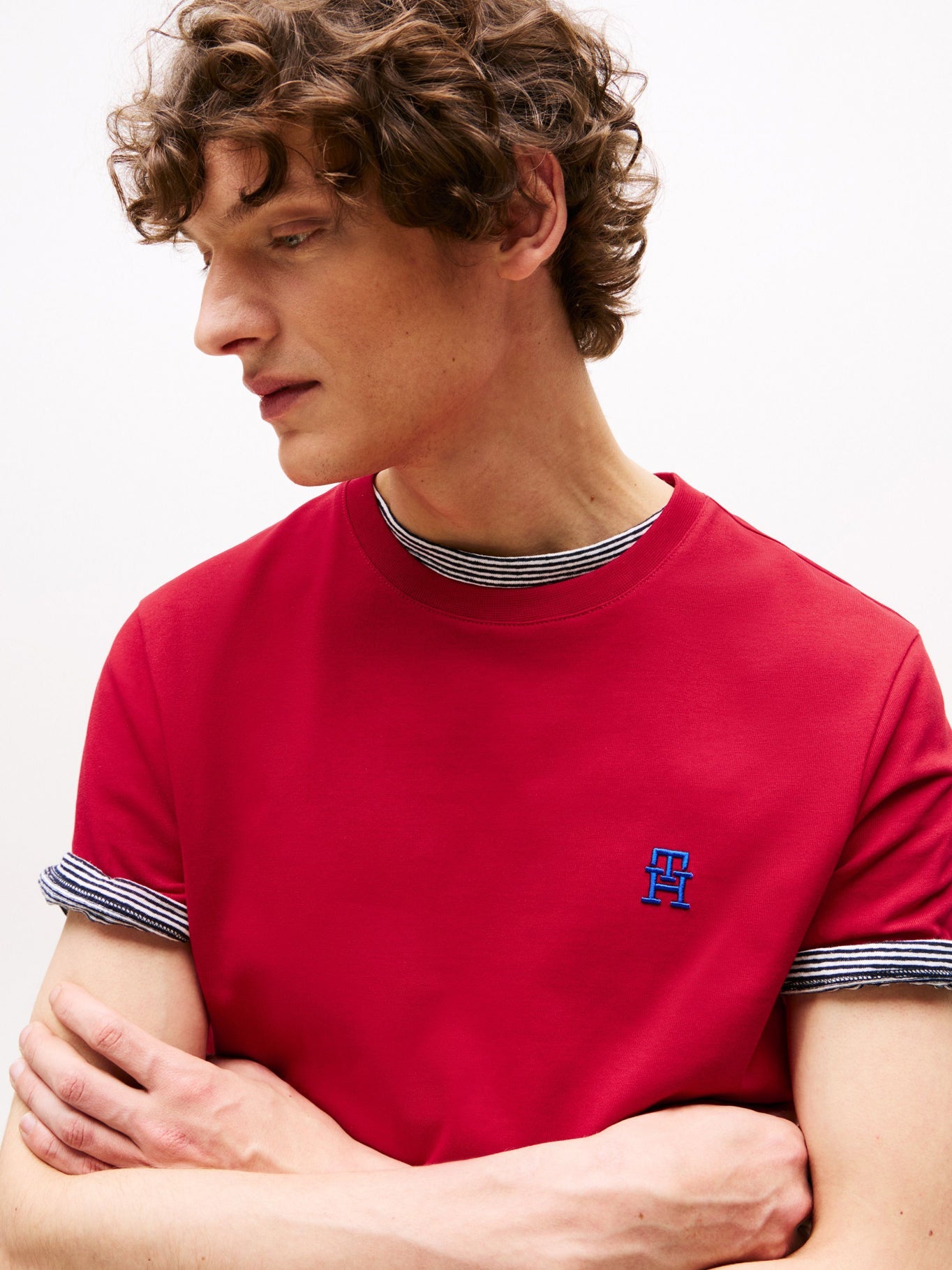 Camiseta Tommy Hilfiger Mangas Cortas Lisa para Caballeros